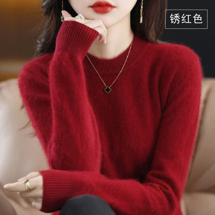 Womens Cashmere Sweaters, Slim Fit Pullover Sweater – image 12