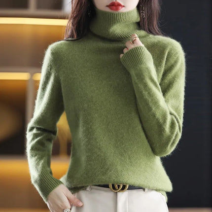 Cashmere Sweaters for Women, 100% Cashmere Turtleneck Sweater – image 4