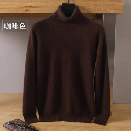 Mens Cashmere Sweaters, Cable Knit Sweater for Men – image 12