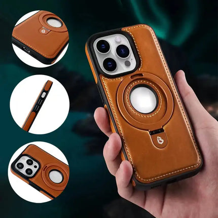 Magnetic Phone Case with Ring Stand, iPhone 15 Case