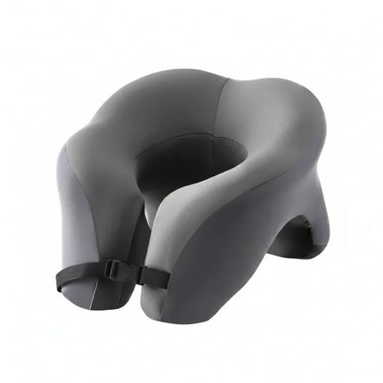 Travel Neck Pillow, Memory Foam Travel Pillow for Airplane and Car, Ergonomic Neck Support Pillow for Long Flights