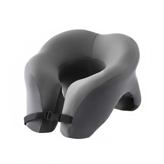 Travel Neck Pillow, Memory Foam Travel Pillow for Airplane and Car, Ergonomic Neck Support Pillow for Long Flights