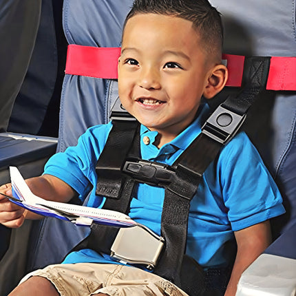 Airplane Safety Harness for Toddlers and Kids, Travel Seat Belt for Airplane, Foldable Airplane Travel Accessories