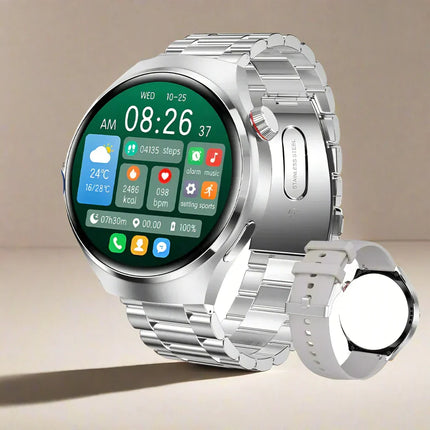 Smart Watch with Bluetooth Calling, IP68 Android Smartwatch with GPS and NFC
