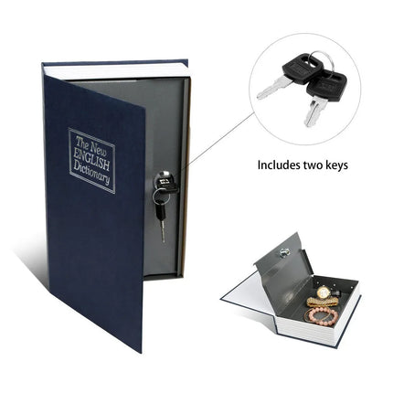Small Safe for Travel, Book Safe Box with Key or Combination Lock – image 14