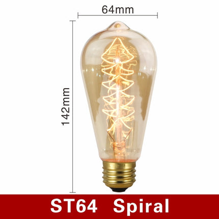 Vintage Light Bulbs with E27 Base for Dimming | Soft Warm Light for Cozy Atmosphere