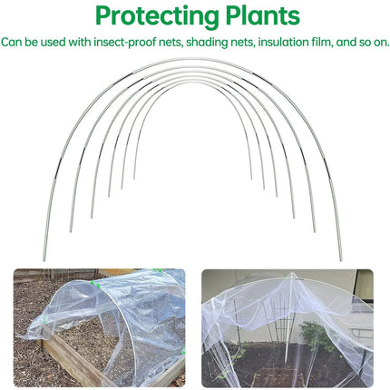 Poly Tunnel Hoop Set for Raised Beds, Mini Greenhouse Frame for Vegetable Beds