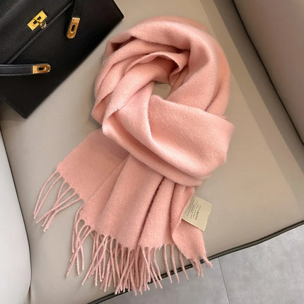Mens Scarf, Skinny Winter Scarf in Solid Colors – image 26
