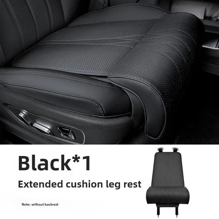 Car Seat Cushion with Leg Support, Ergonomic Seat Cushion for Long Drives, PU Leather Car Seat Pad, Car Accessories