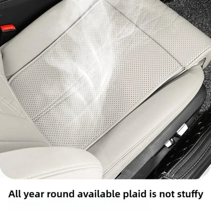 Car Seat Cushion with Leg Support, PU Leather Car Seat Pad