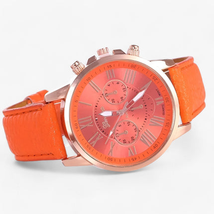 Womens Watches, Leather Strap Watch with Date Display – image 8