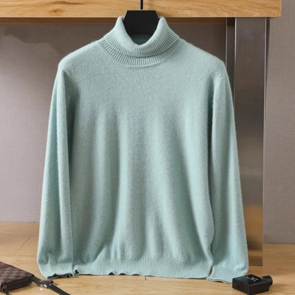 Mens Cashmere Sweaters, Cable Knit Sweater for Men – image 5