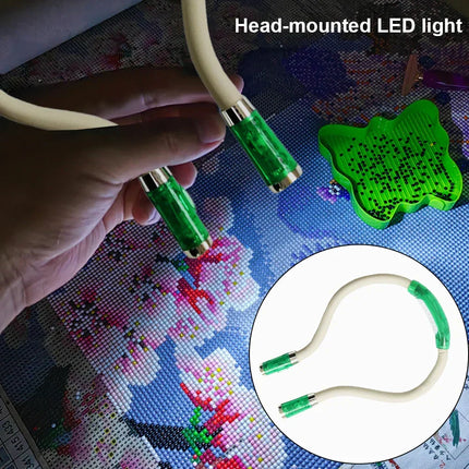 Neck Reading Light, Hands Free LED Neck Light for Knitting and Crochet
