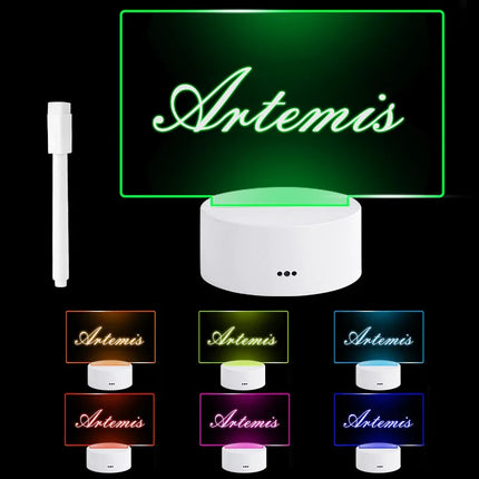 Lighted Message Board with Acrylic Display | Versatile Task Tracker for Stylish Home Communication