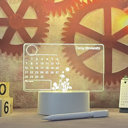 Lighted Message Board with Acrylic Display | Versatile Task Tracker for Stylish Home Communication