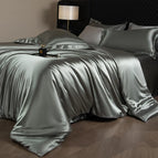 Silver Gray / Flat Bed Sheet / Twin Size 4pcs