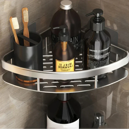 Bathroom Wall Shelf No Drill, Wall Mounted Shower Caddy – image 5