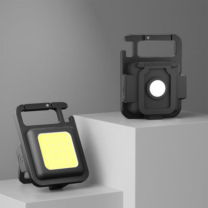 Rechargeable Keychain Light with LED Flashlight & Bottle Opener | Compact Everyday Carry for Versatile Use