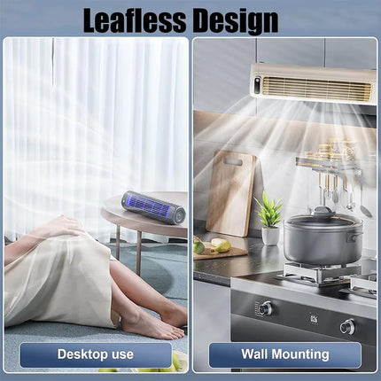 Portable Cooling Fan, Rechargeable Wall Mounted Fan for Desk and Bedroom