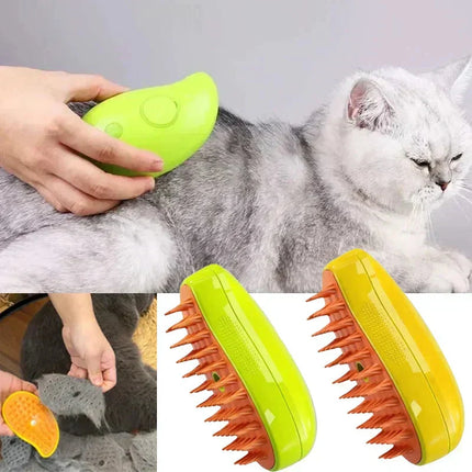 Cat Brush with Steam, Dog Grooming Brush for Small Dogs