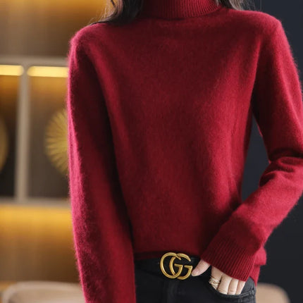 Cashmere Sweaters for Women, Slim Fit Knitted Sweater with Long Sleeves – image 23