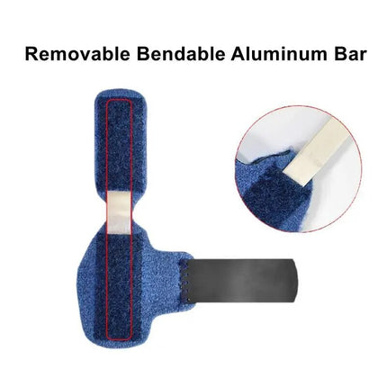 Broken Toe Splint with Aluminum Bar, Toe Straightener for Hammer Toe, Foot Care Support for Left or Right Foot