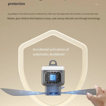 Portable Ceiling Fan with LED Light and Remote Control, 12000mAh Battery Operated Fan for Tent – image 18