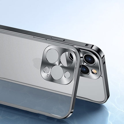 Metal Phone Case, iPhone 15 Case, Aluminum Bumper iPhone 13 Case with Protective Back for iPhone 11 to 15 Pro Max