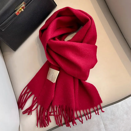Skinny Winter Scarf in Solid Colors – image 36