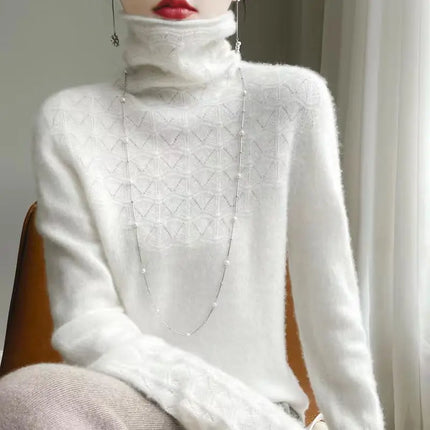 Womens Sweaters, Merino Wool Turtleneck Sweater