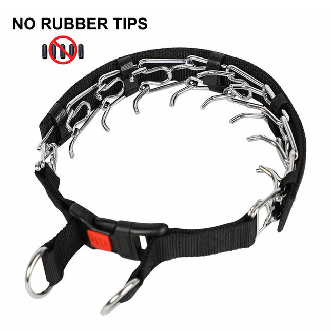 Dog Collars for Training, No Pull Dog Training Collar with Quick Lock Buckle, Adjustable Chain Dog Collar with D Ring_06