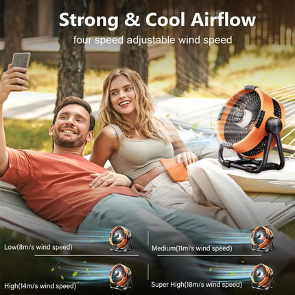 Portable Fan with Remote Control, Battery Operated Fan for Tent