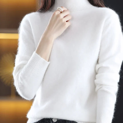 Cashmere Sweaters for Women, Slim Fit Knitted Sweater with Long Sleeves – image 15