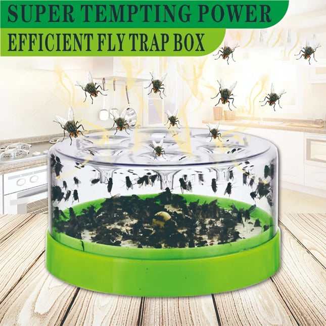 Indoor Fly Trap, Outdoor Fly Trap for Garden and Barn, Reusable Fly Catcher with 7 Entrances and No Chemicals