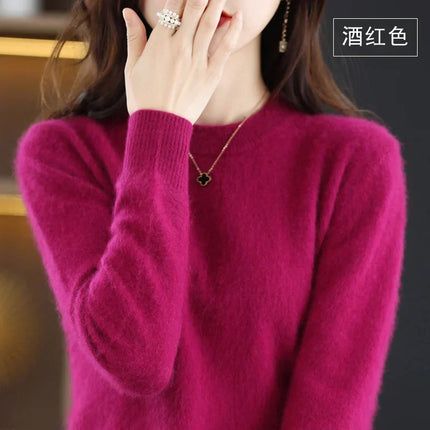 Crew Neck Sweater in 100% Cashmere, Slim Fit Pullover Sweater – image 15