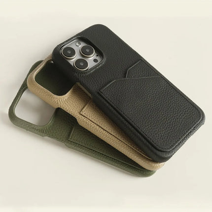 Leather iPhone Case with Card Holder, iPhone 16 Case – image 4