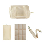 Beige Bag Mat Cushion And Belt / S