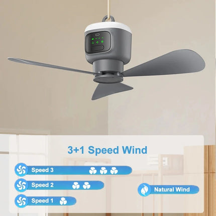 Outdoor Fan for Camping, 12000mAh Battery Operated Fan for Tent – image 5