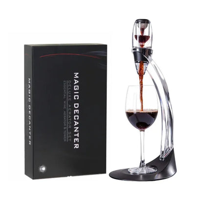 Wine Decanter Set with Aerator Pourer and Filter, Red Wine Aerator, Wine Carafe for Home Bar and Parties