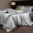 Light Gray / Flat Bed Sheet / Twin Size 4pcs