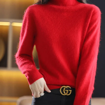 Cashmere Sweaters for Women, 100% Cashmere Turtleneck Sweater – image 10