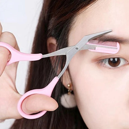 Eyebrow Scissors with Comb, Stainless Steel Brow Scissors – image 6