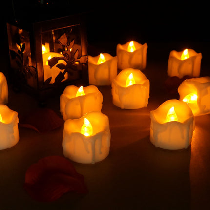 Flameless LED Candles with Flickering Light Effect | Safe & Cozy Decorative Lighting for Home