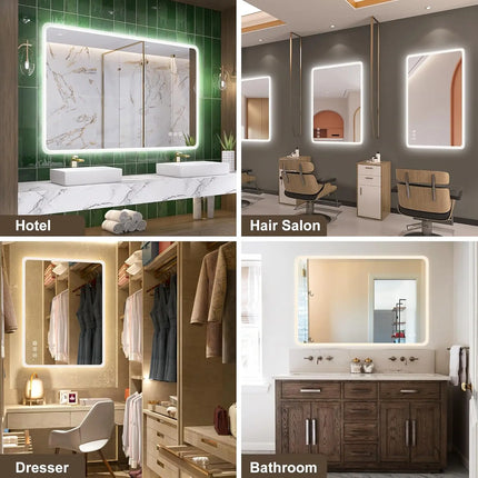 Lighted Vanity Mirror for Bathroom, LED Bathroom Mirror with Lights and Anti Fog – photo 21