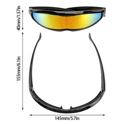 Futuristic Sunglasses, Cyborg Costume Accessories – image 6