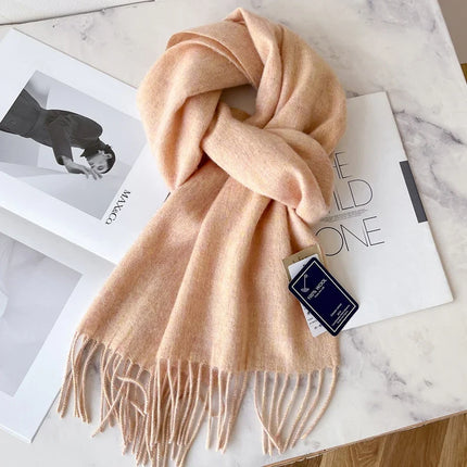 Skinny Winter Scarf in Solid Colors – image 8