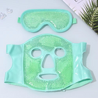 Green with eye mask