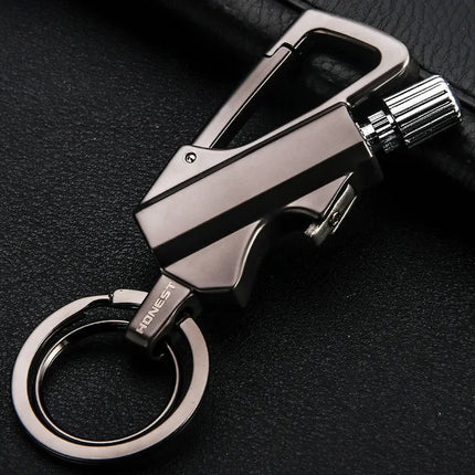 Refillable Lighter Keychain, Metal Keychain Lighter for Hiking Gear – image 10