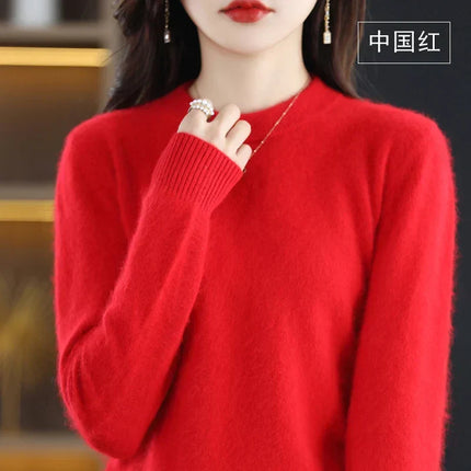 Womens Cashmere Sweaters, Crew Neck Sweater in 100% Cashmere – image 11