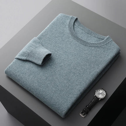 Merino Wool Sweater for Men, Mens Cable Knit Sweater, Mock Neck Pullover Sweater in Australian Merino Wool